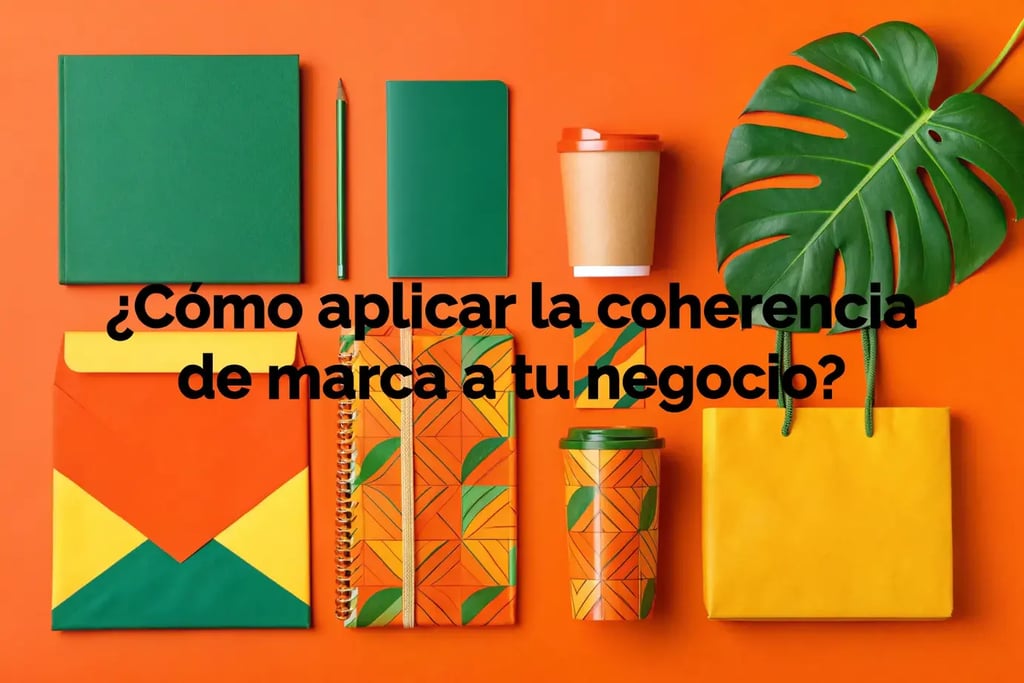 materiales de oficina de colores iguales mostrando consistencia de marca