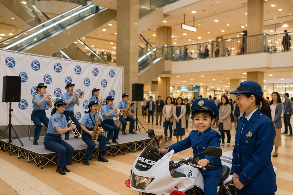 警察音楽隊の演奏と制服を着た子どもが白バイに乗るイメージ画像｜堺市のニュースならサカイタイムズ