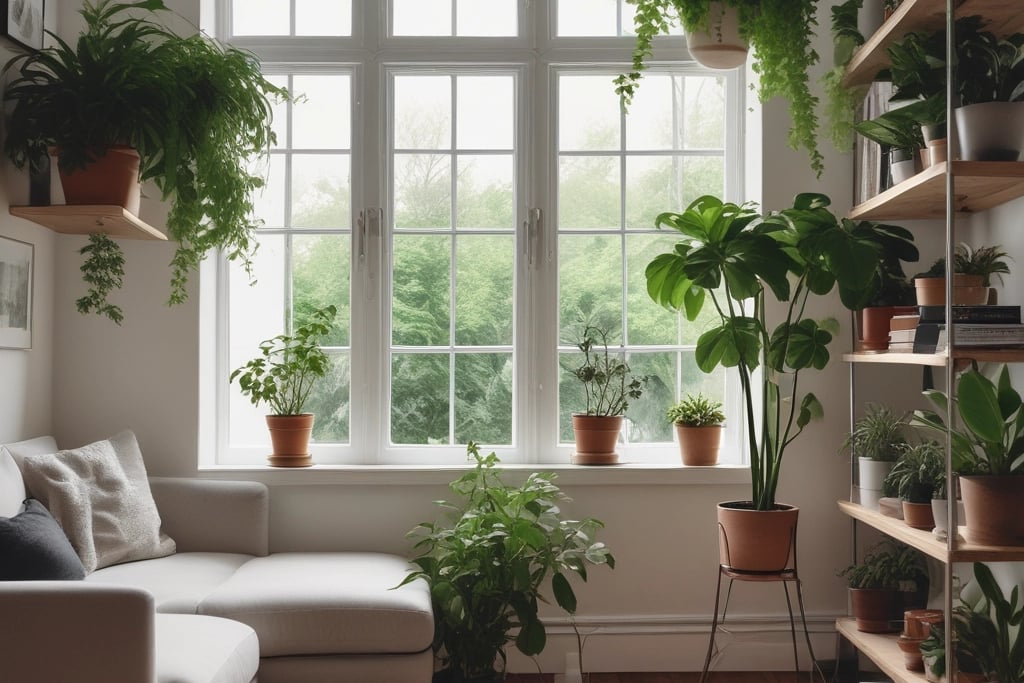 Bright living room with modern inventory