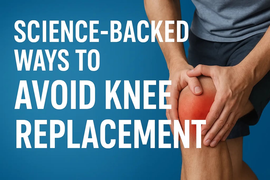 Science-backed ways to avoid knee replacement and surgery