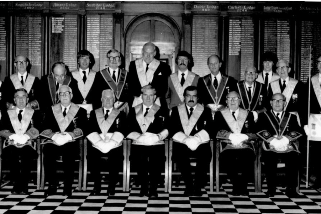 Redwood masonic lodge officers 1984
