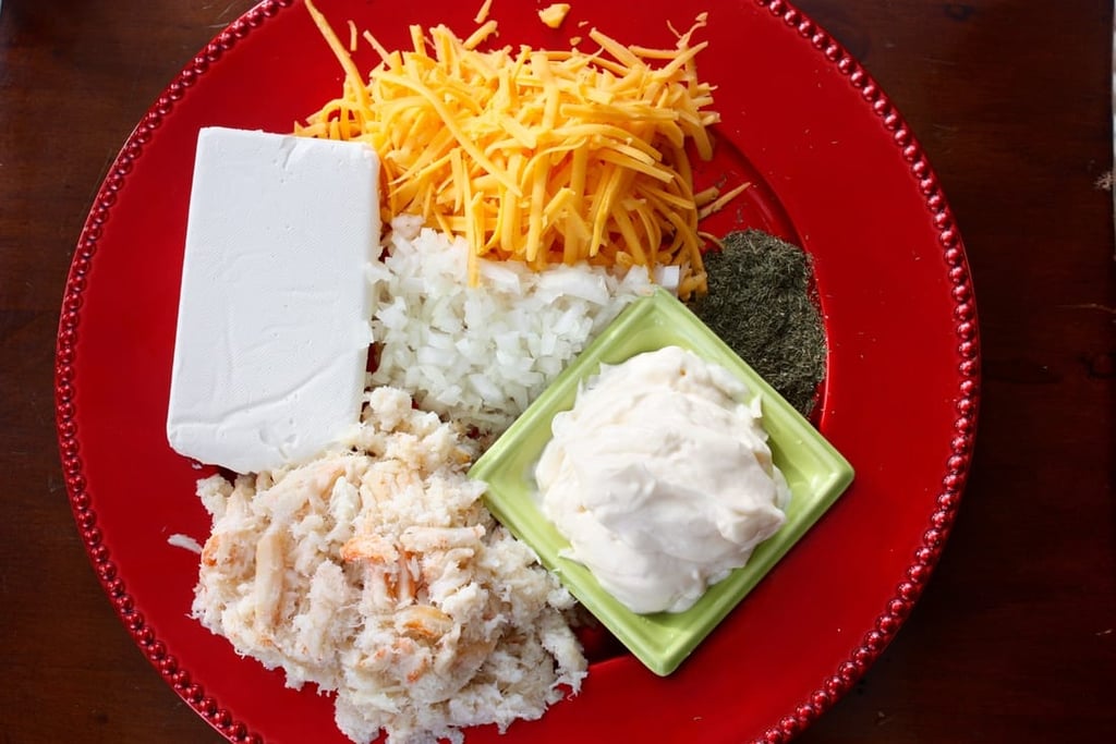 ingredients for crab dip