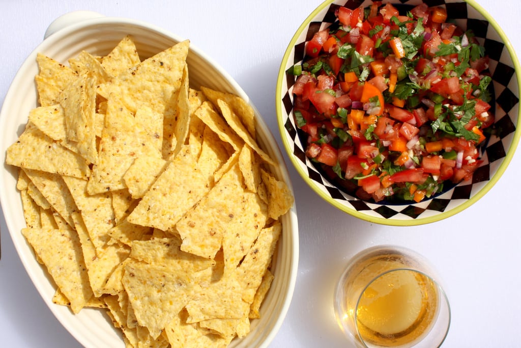 garden fresh salsa with tortilla chips