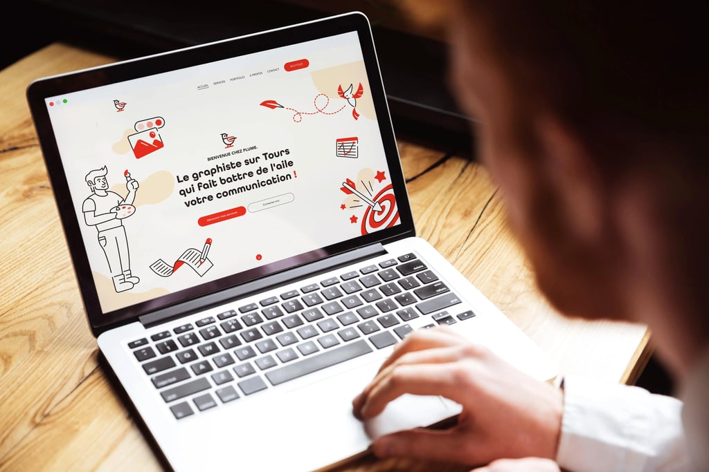 service design de site web plume graphiste tours