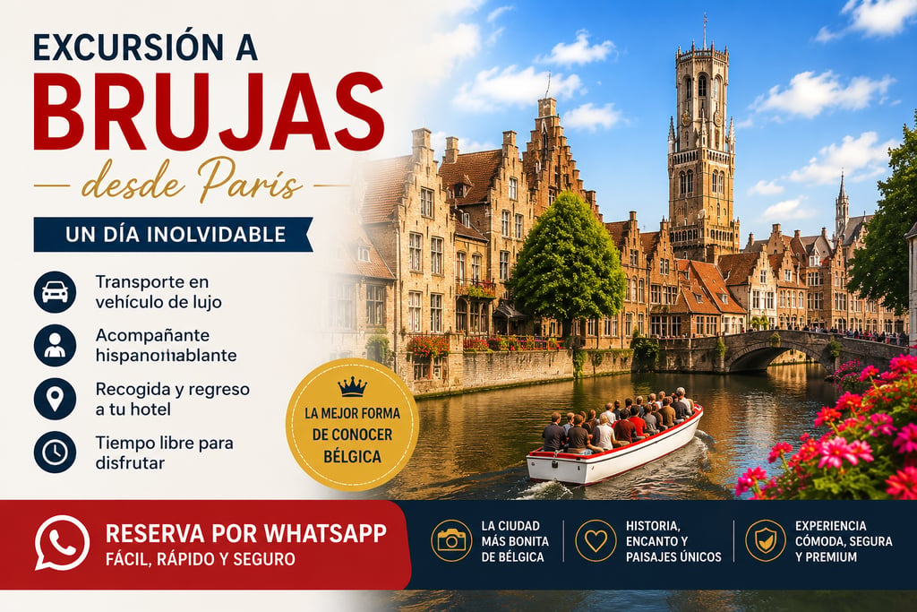 Excursión desde París a Brujas