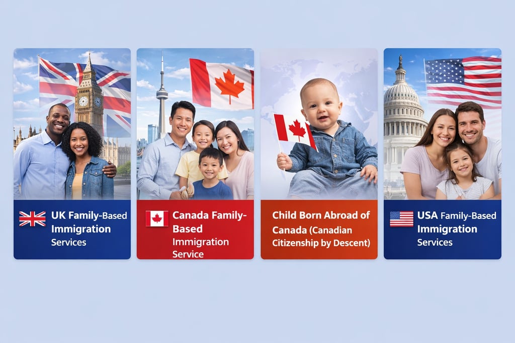 Visit Visa Abroad Consultancy providing UK, Canada, USA family-based immigration services and Canadi