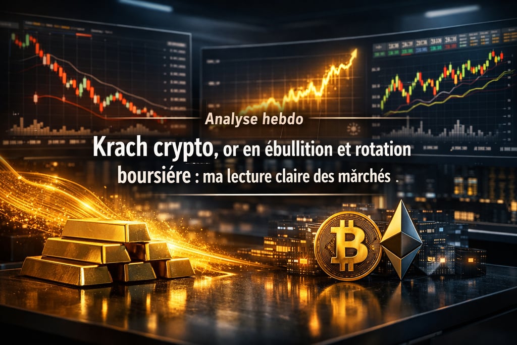  Analyse hebdo — Krach crypto, or en ébullition et rotation boursière