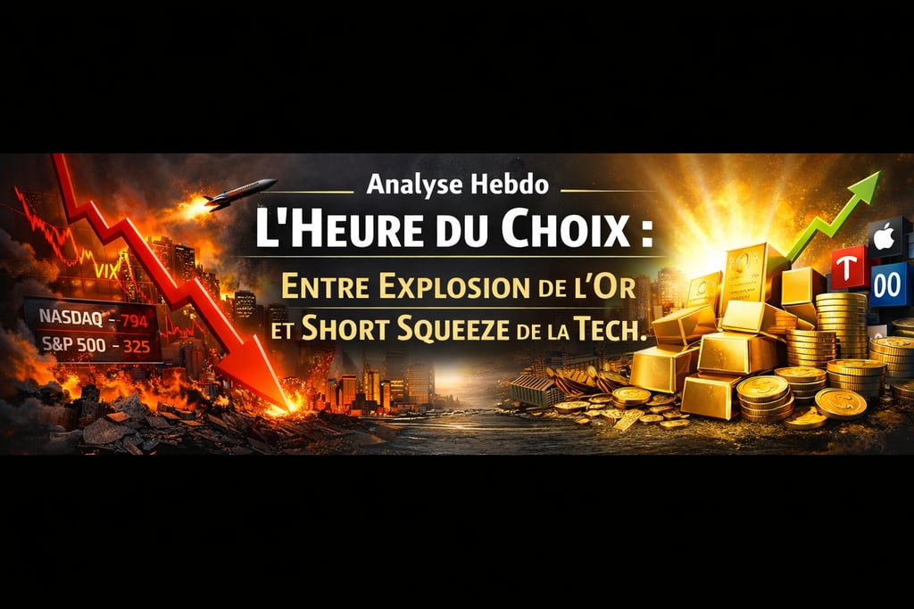 Analyse Hebdo L’Heure du Choix : Entre Explosion de l’Or et Short Squeeze de la Tech.