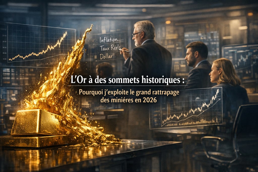 L’Or à des sommets historiques : Pourquoi j’exploite le grand rattrapage des minières en 2026