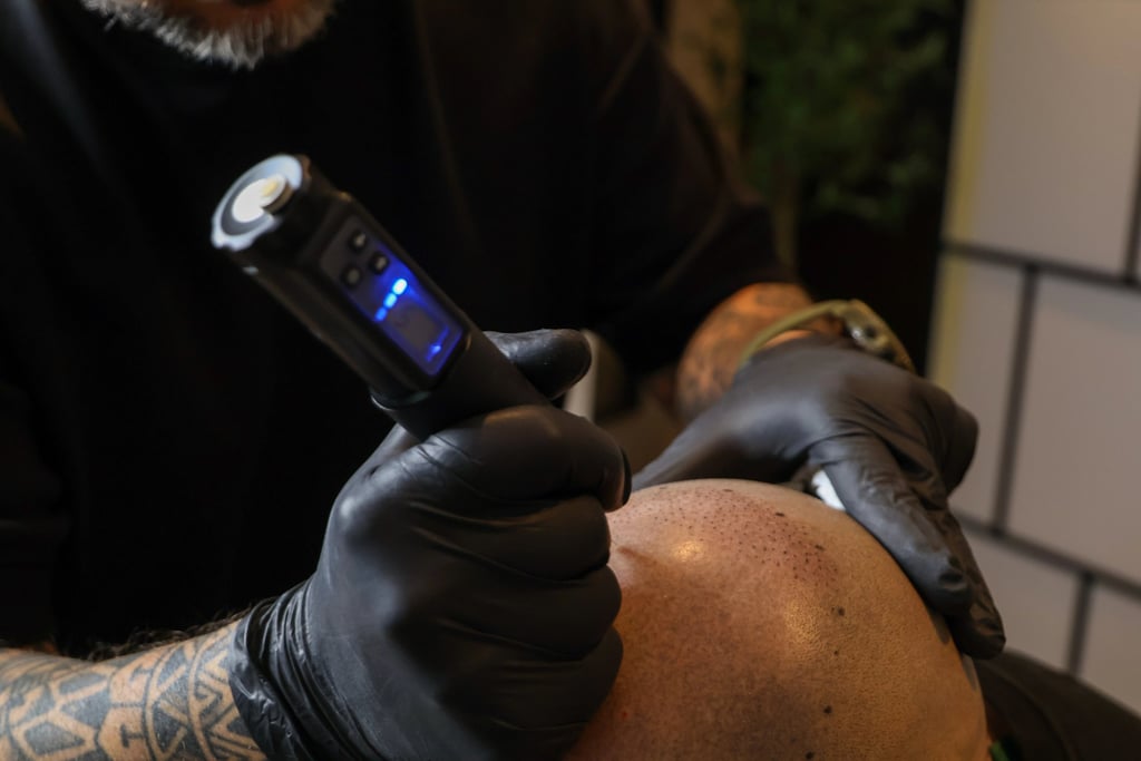 séance de micropigmentation capillaire