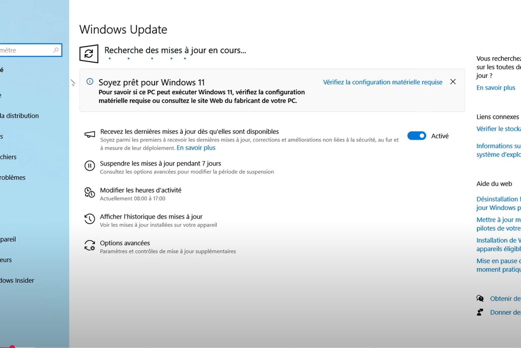 Mise à jour Windows 10 vers Windows 11