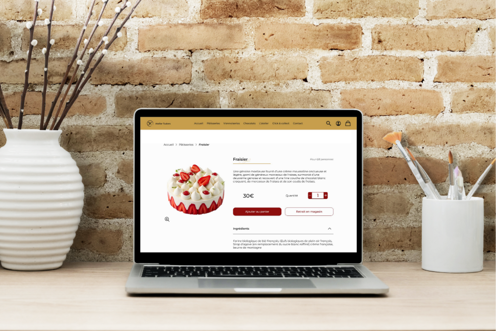 Atelier Tudors page "fiche produit"