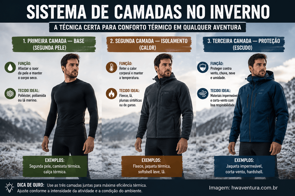 Sistema de camadas: a regra de ouro do frio