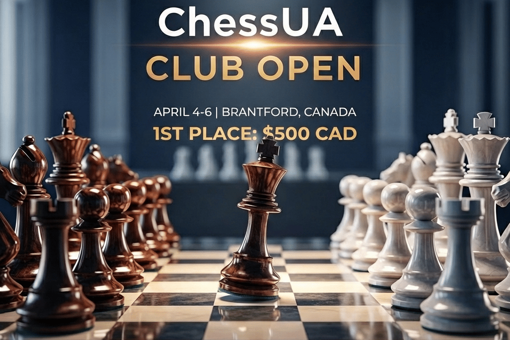 ChessUA Club Open in Brantford April 4-6