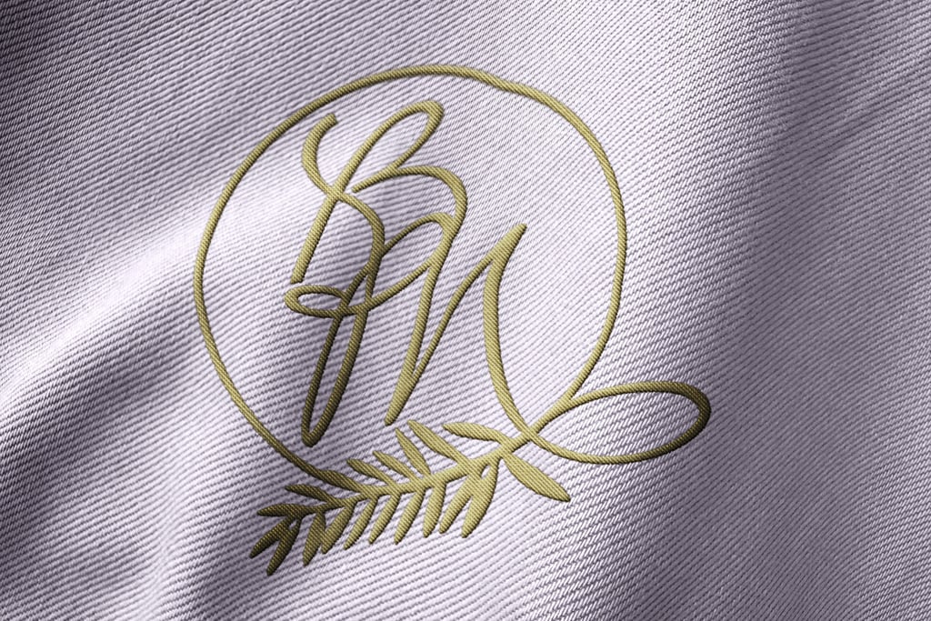 Broderie d'un logo sur un tissu