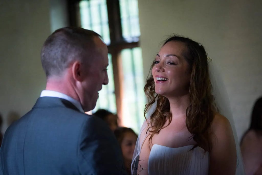 bride and groom during their wedding ceremony
