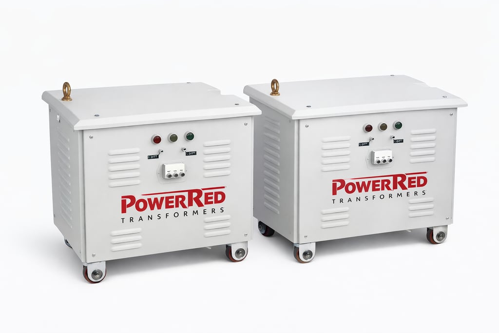 Power Red step down transformer for industrial voltage conversion