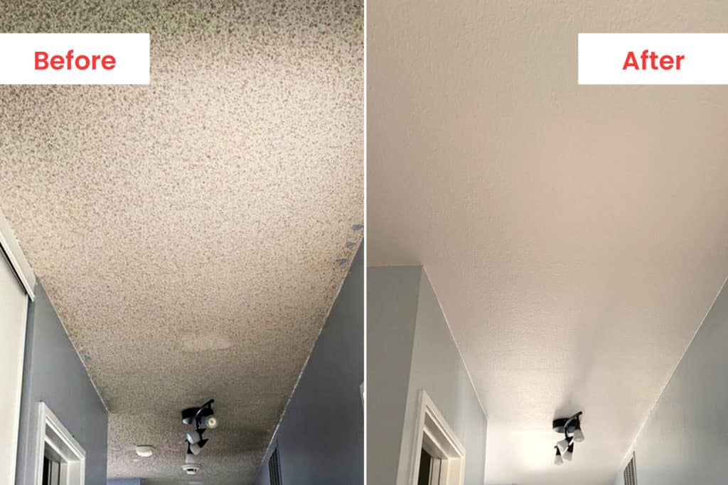 popcorn ceiling removal ceiling made smooth