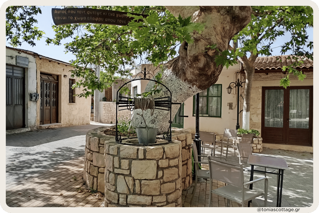 Drinking water fountain in Alagni Village, Crete