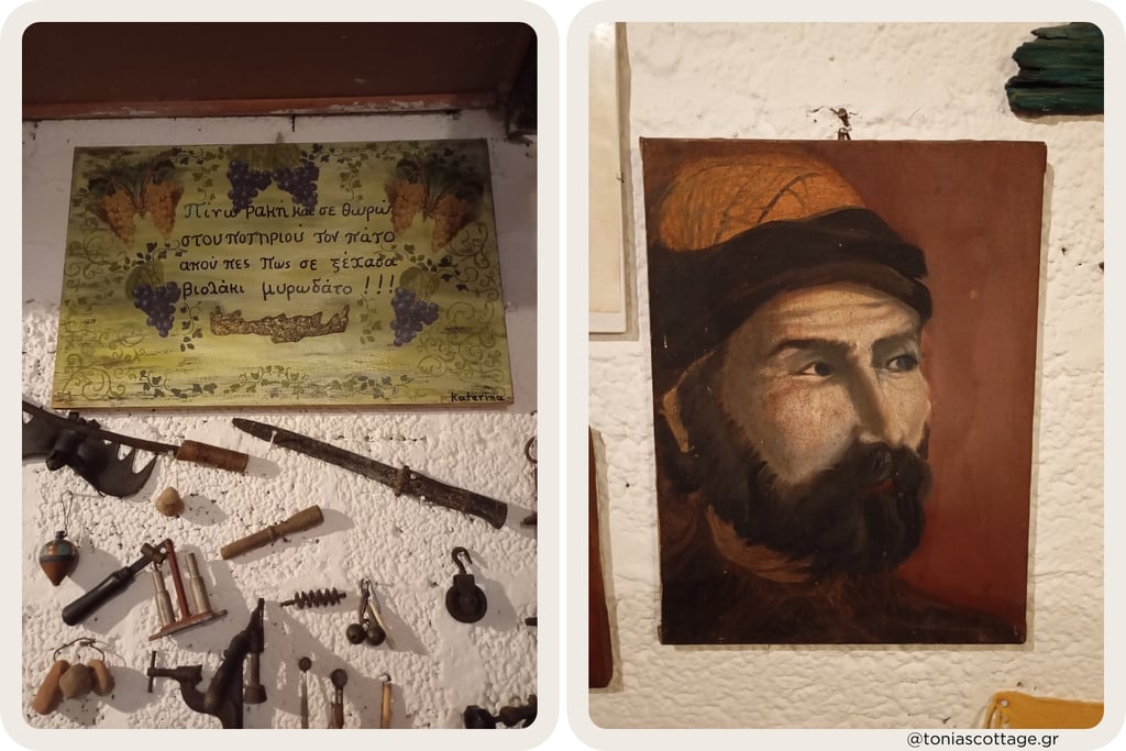 Folk museum in Rakokazano tou Leonida in Alagni village, Crete