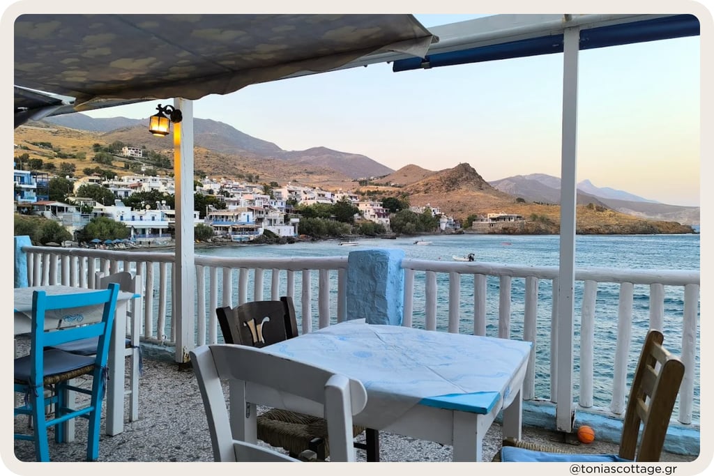 Local taverna in Lentas, Asterousia Crete