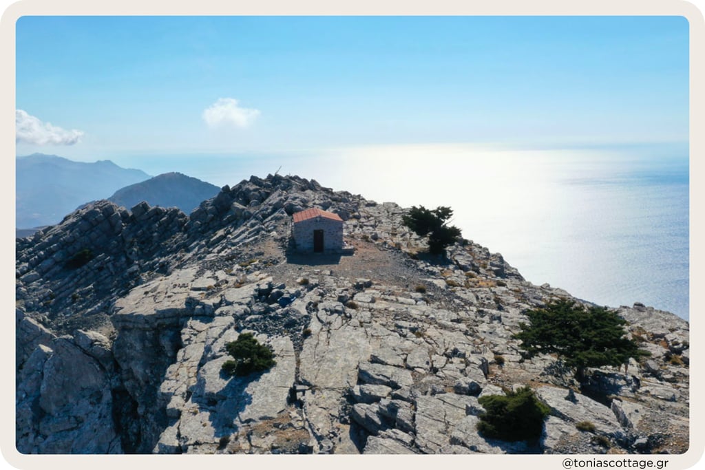 Kofinas, the highest peak in the Asterousia mountain range of southern Crete,