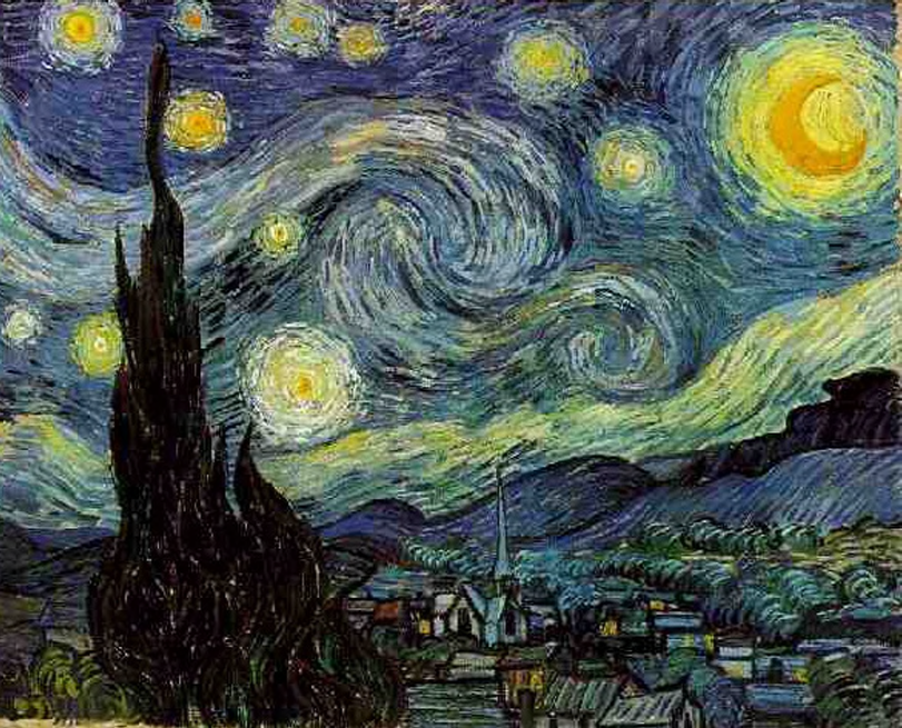 Vincent van Gogh's The Starry Night (1889)