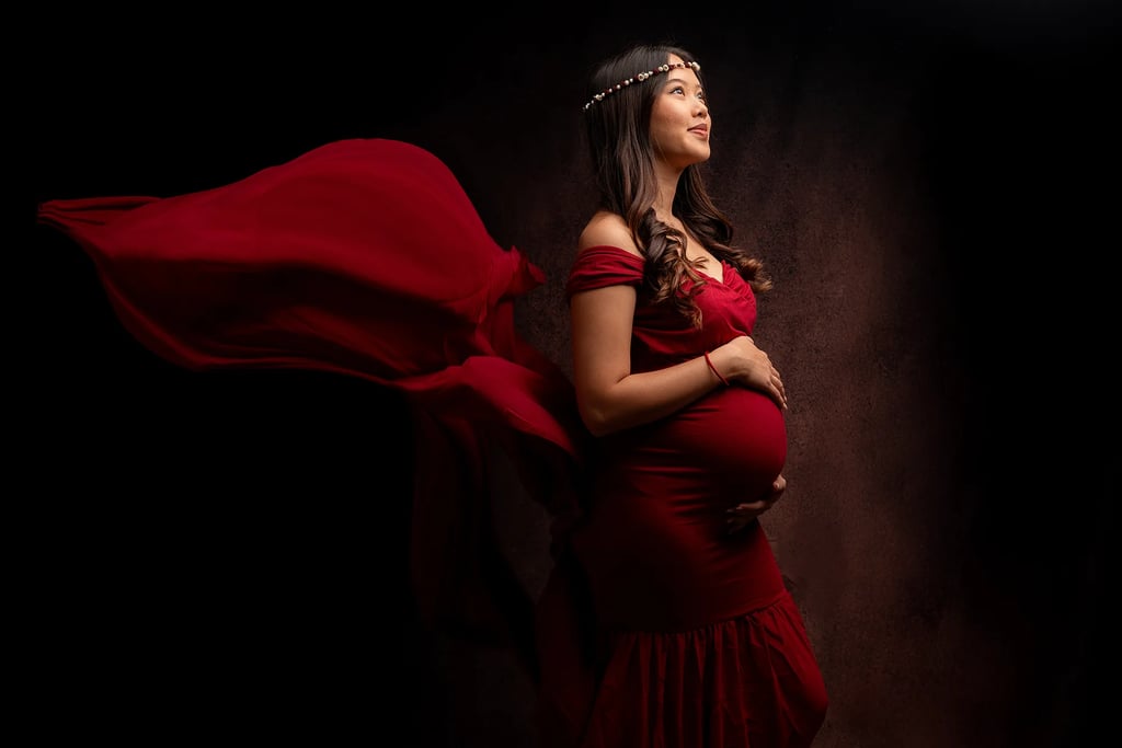 une femme enceinte lors d'une séance grossesse