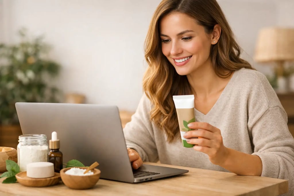 Comprar dentífrico natural online sin errores
