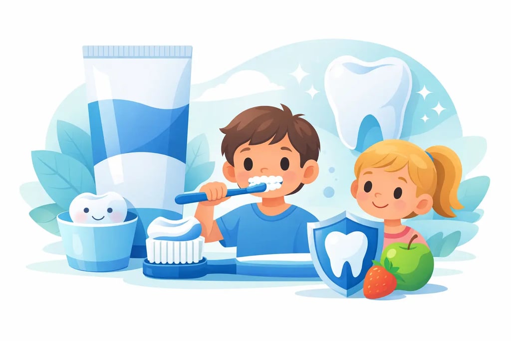 Qué dentífrico pueden usar los niños según su edad, riesgo de caries e ingredientes