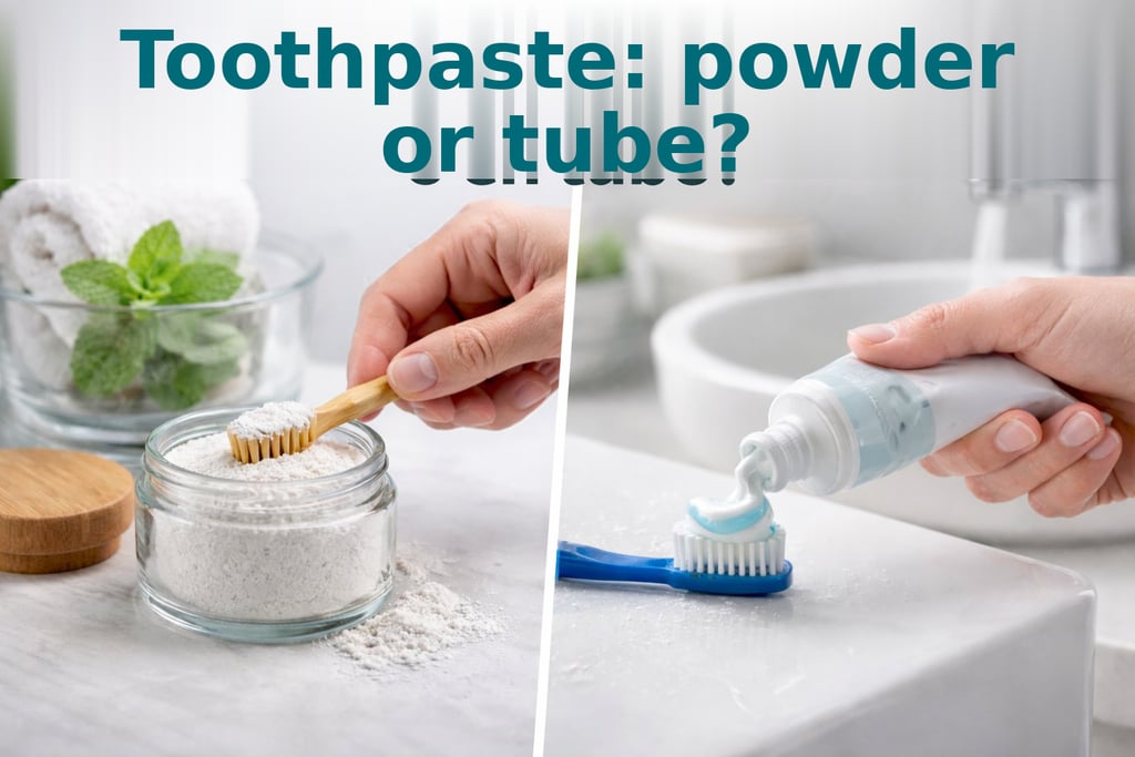 Toothpaste powder or tube?