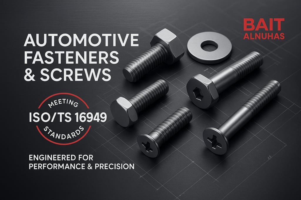 ISO/TS 16949 certified automotive fasteners and screws for UAE manufacturers