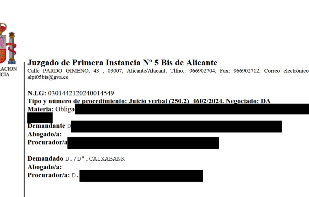 reclamación gastos hipotecarios alicante