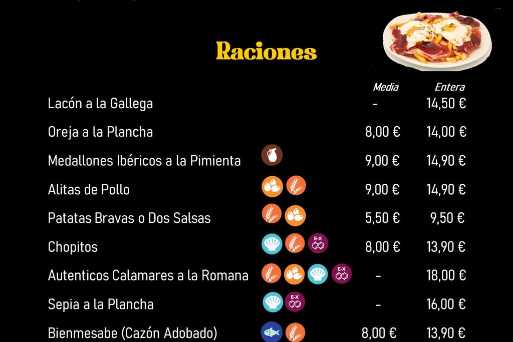raciones variados