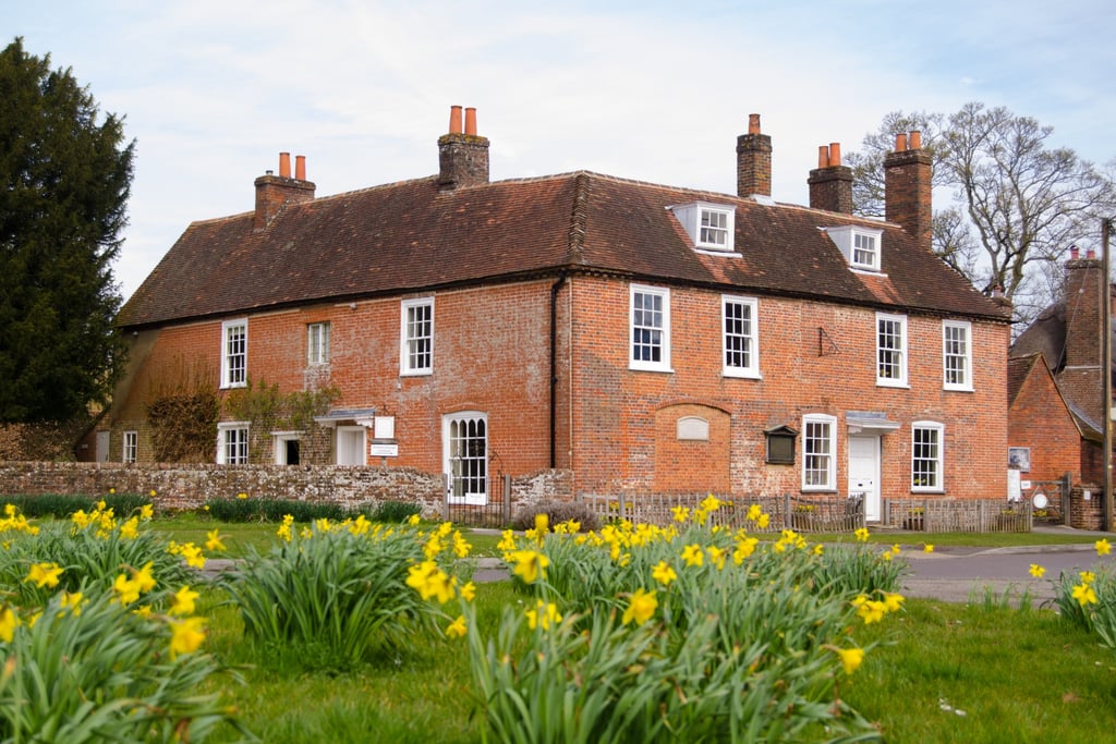 Exterior of Chawton Cottage, Jane Austen’s home and writing place in Hampshire