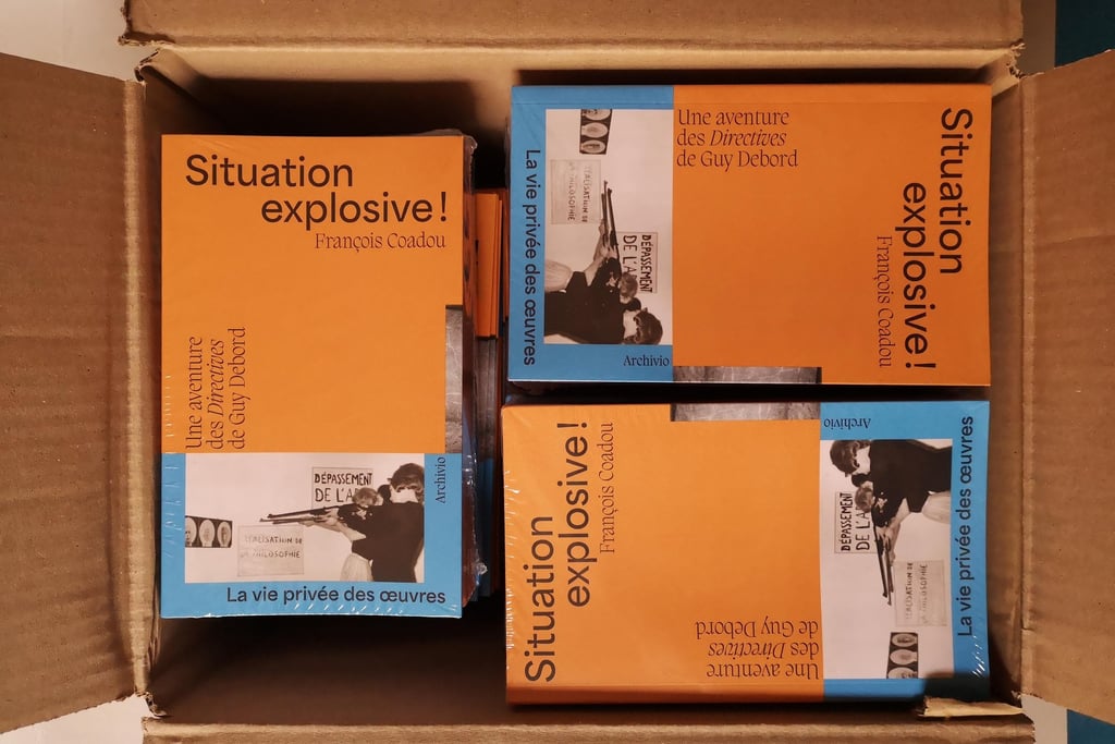 Exemplaires de "Situation explosive !" en cartons