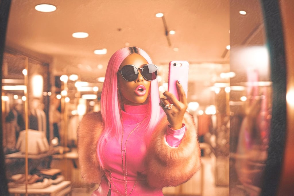 Social media influencers competing for likes and followers