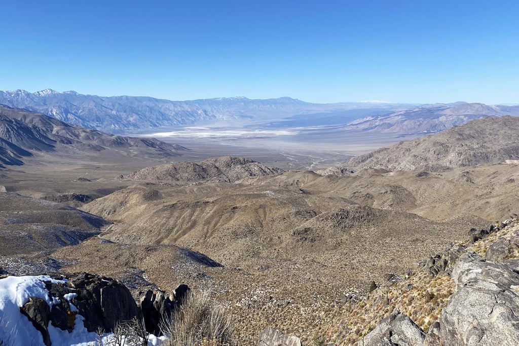 Looking at the Saline Valley from the Hunter Mountain, Death Valley National Park