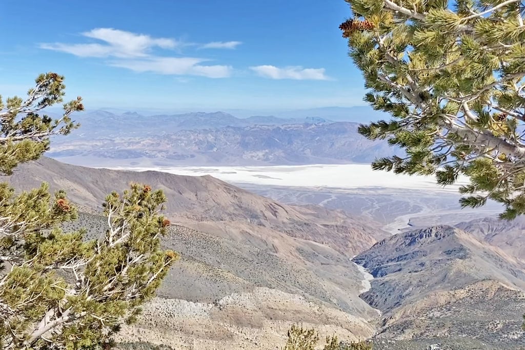 Badwater Basin seen near Telescope Peak, Death Valley National Park, California