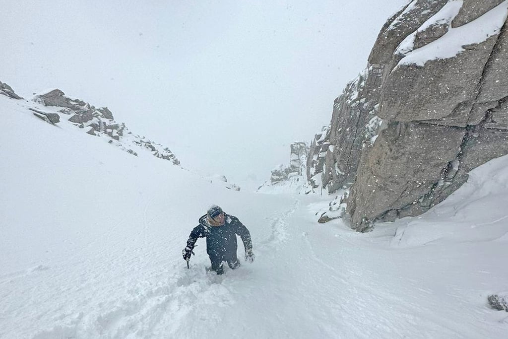 Climbing the Final 400 of Mount Whitney Mountaineer’s Route, California