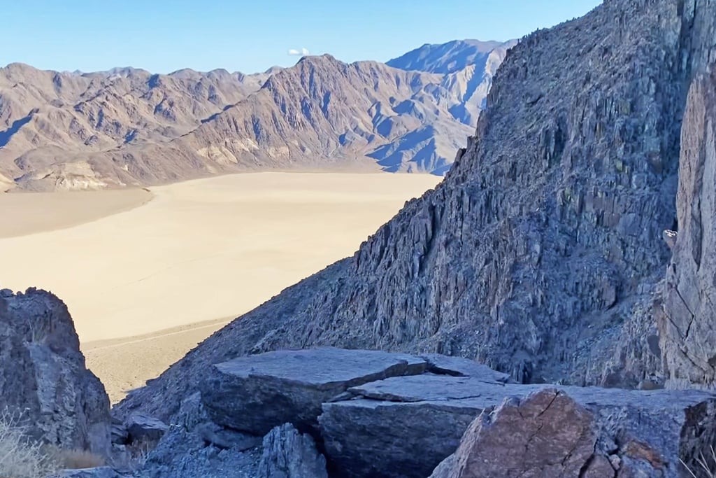 Racetrack Playa Seen from Ubehebe Peak, Death Valley National Park, California