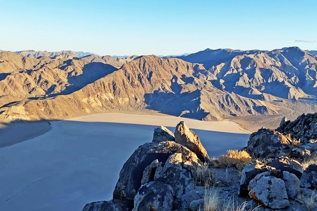 The Racetrack Valley and Cottonwood Mountains from Ubehebe Peak, Death Valley National Park, California