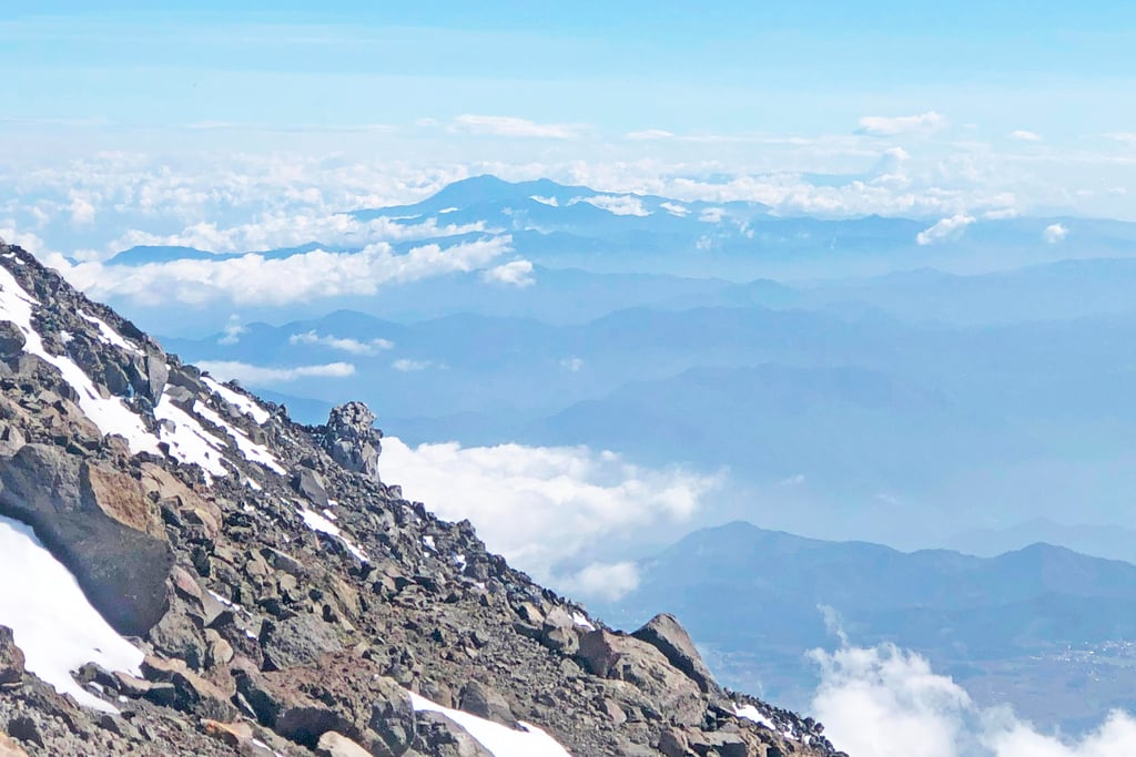 Climbing the volcano Pico de Orizaba Cara Sur, Puebla, Mexico