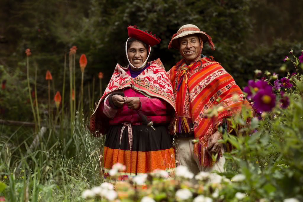 Pareja de esposos miembros de la Cooperativa Artesanal de Ollantaytambo
