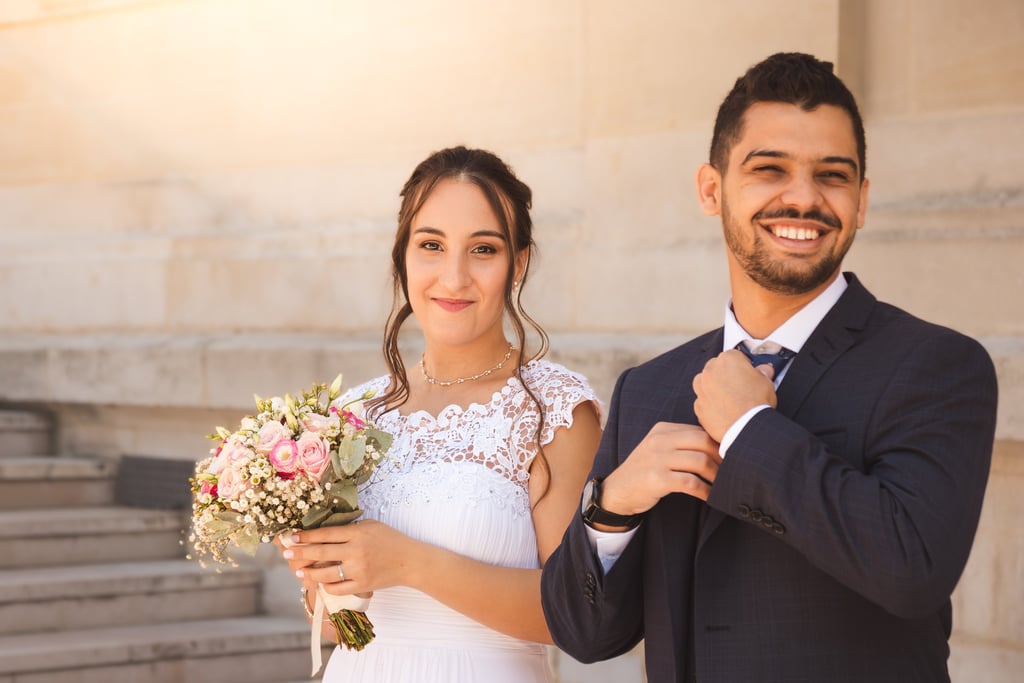 Sortie de mairie à Cachan, mariage 94 par Carine Lebrun Photographe