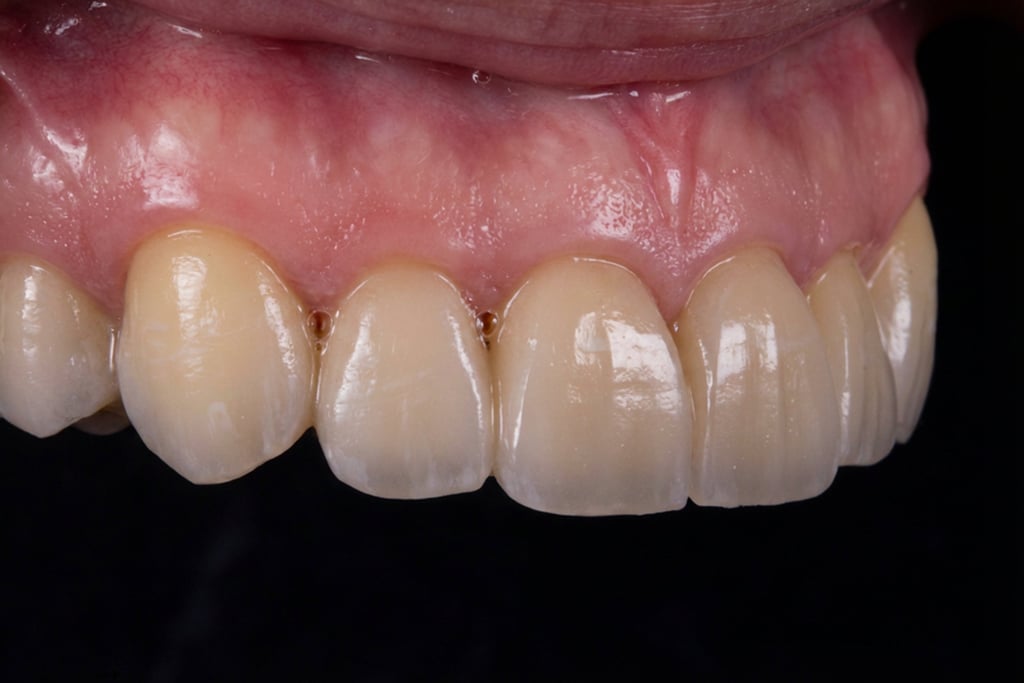 Single Zirconia crowns from tooth #6 to #11