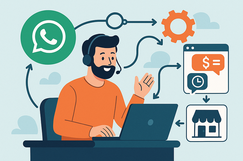 Automated Q&A Workflow for Customers on Whatsapp