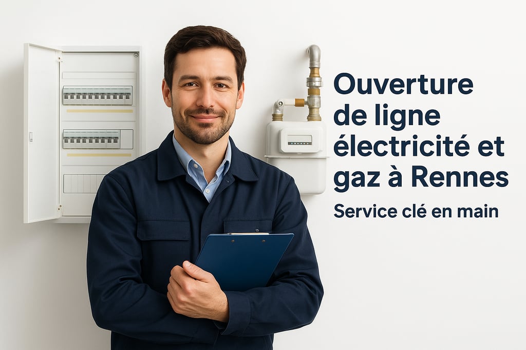 un conseillé monchauffagebreton courtier devant compteur de gaz et compteur électricité ouverture 