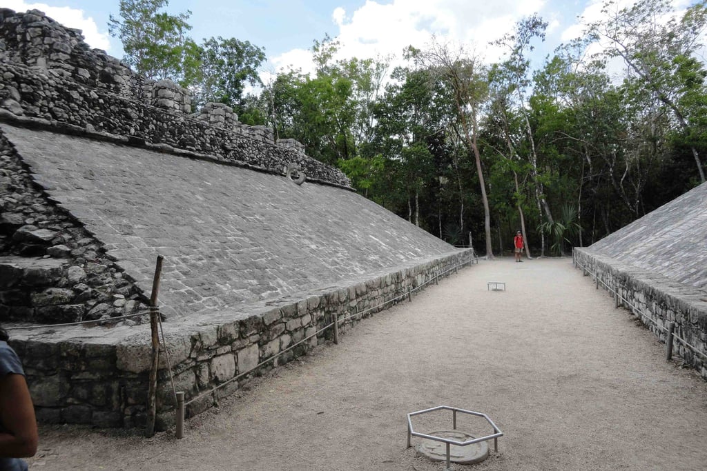 mexico coba mayan ruins ball court