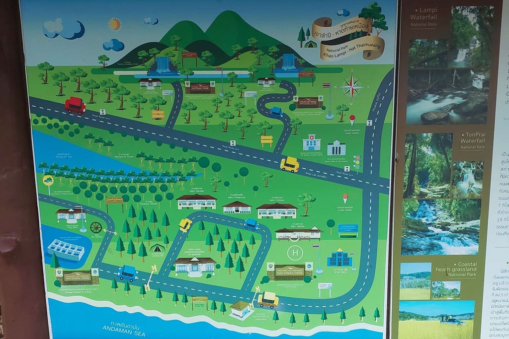 khao lampi hat thai mueang national park map